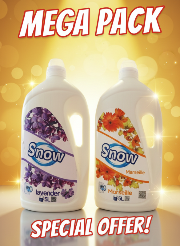 ⚡️ MEGA PACK 10L : Le Duo Gagnant Snow (Marseille + Lavande)